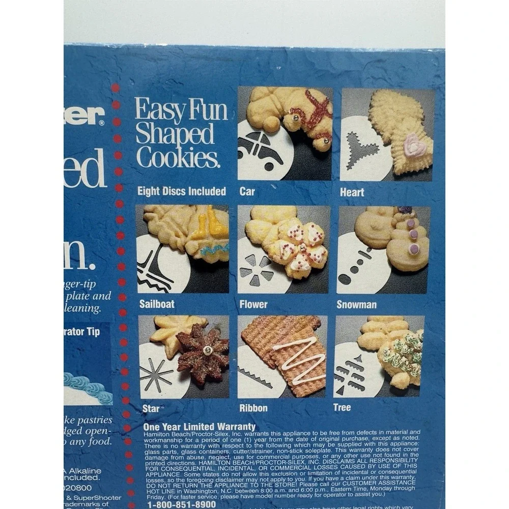 Hamilton Beach The Super Shooter Cordless Cookie Press And Food Decorator- White